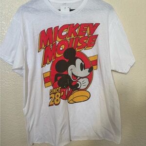 Classic White Mickey Mouse Tee